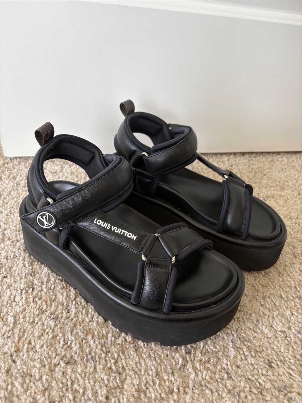 Louis Vuitton platform sandals